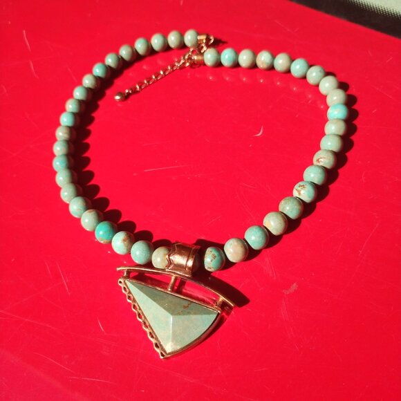 Jay King DTR mine finds variscite copper necklace pendant Set Southwestern  You - Picture 9 of 10